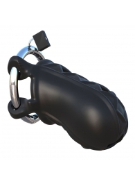 Черный замок верности Extreme Silicone Cock Blocker - Pipedream - купить с доставкой в Мурманске