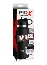 Черный мастурбатор в виде бутылки Fap Flask - Pipedream - в Мурманске купить с доставкой