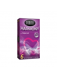 Презервативы с рёбрышками Domino Harmony - 6 шт. - Domino - купить с доставкой в Мурманске