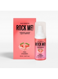 Жидкий вибратор Nuei Rock Me! с ароматом клубники - 20 мл. - Nuei cosmetics - купить с доставкой в Мурманске