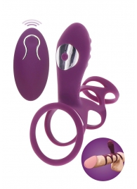 Фиолетовая эрекционная вибронасадка Halo Halo C-Ring Sleeve - Toy Joy - в Мурманске купить с доставкой
