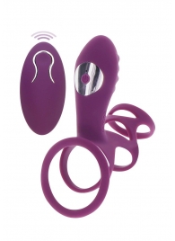 Фиолетовая эрекционная вибронасадка Halo Halo C-Ring Sleeve - Toy Joy - в Мурманске купить с доставкой