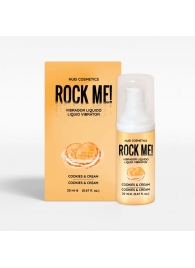 Жидкий вибратор Nuei Rock Me! с ароматом печенья и сливок - 20 мл. - Nuei cosmetics - купить с доставкой в Мурманске