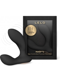 Черный вибростимулятор простаты Hugo 2 - Lelo - в Мурманске купить с доставкой
