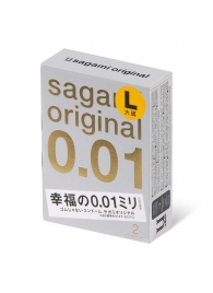 Презервативы Sagami Original 0.01 L-size увеличенного размера - 2 шт. - Sagami - купить с доставкой в Мурманске