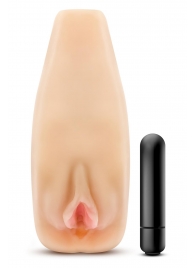 Мастурбатор-вагина с вибрацией Soft   Wet Natasha Realistic Beige Masturbator - Blush Novelties - в Мурманске купить с доставкой