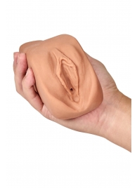 Маструбатор-вагина с вибрацией Soft   Wet Renata Realistic Tan Masturbator - Blush Novelties - в Мурманске купить с доставкой
