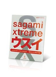 Ультратонкий презерватив Sagami Xtreme SUPERTHIN - 1 шт. - Sagami - купить с доставкой в Мурманске