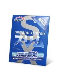 Презерватив Sagami Xtreme FEEL FIT 3D - 1 шт. - Sagami - купить с доставкой в Мурманске