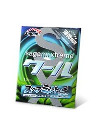 Презерватив Sagami Xtreme Mint с ароматом мяты - 1 шт. - Sagami - купить с доставкой в Мурманске