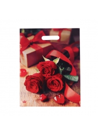 Пакет с принтом в виде роз (31х40 см) - Сима-Ленд - купить с доставкой в Мурманске
