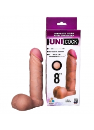 Фаллическая насадка для страпона UNICOCK 8  - 20 см. - LOVETOY (А-Полимер) - купить с доставкой в Мурманске