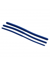 Набор из 3 синих силиконовых уретральных расширителей Invasion Silicone Urethral Sound Trainer Set - XR Brands - купить с доставкой в Мурманске