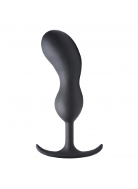 Черный массажер простаты с утяжелителями Premium Silicone Weighted Prostate Plug XL - 20,8 см. - XR Brands - в Мурманске купить с доставкой