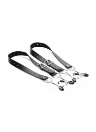 Ремни с зажимами для половых губ Spread Labia Spreader Straps with Clamps - XR Brands - купить с доставкой в Мурманске