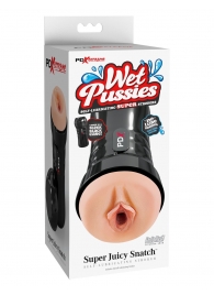 Мастурбатор-вагина в колбе Super Juicy Snatch - Pipedream - в Мурманске купить с доставкой
