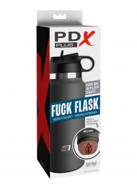 Смуглый мастурбатор-вагина в корпусе-бутылке F*ck Flask - Pipedream - в Мурманске купить с доставкой