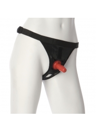 Трусики со штырьком для фиксации насадок Ultra Harness with Plug - Doc Johnson - купить с доставкой в Мурманске