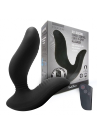 Черный вибромассажер простаты 3,5’’ Remote Control Curve P-spot Massager - 12 см. - Erokay - в Мурманске купить с доставкой