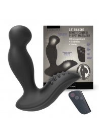 Черный вибромассажер простаты 3,5’’ Remote Control P-spot Massager - 12,5 см. - Erokay - в Мурманске купить с доставкой