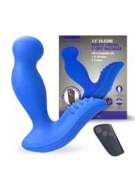 Синий вибромассажер простаты 3,5’’ Remote Control P-spot Massager - 12,5 см. - Erokay - в Мурманске купить с доставкой