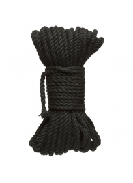 Черная верёвка для связывания и фиксации Bind Tie - 15,24 м. - Doc Johnson - купить с доставкой в Мурманске