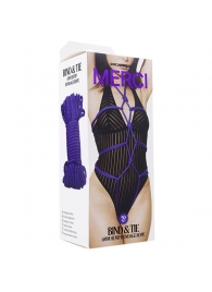 Фиолетовая верёвка для связывания и фиксации Bind Tie - 15,24 м. - Doc Johnson - купить с доставкой в Мурманске