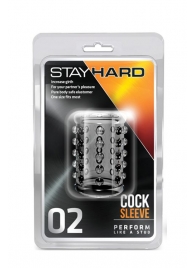 Прозрачная насадка на пенис с шишечками STAY HARD COCK SLEEVE 02 CLEAR - Blush Novelties - в Мурманске купить с доставкой