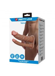 Реалистичная полая насадка на член для двойного проникновения Yairon - 17,5 см. - Baile - купить с доставкой в Мурманске