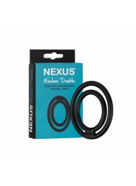 Черное двойное эрекционное кольцо Nexus Enduro Double - Nexus Range - в Мурманске купить с доставкой
