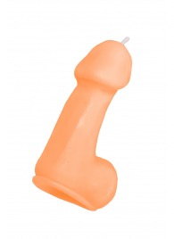 Оранжевая свеча в форме пениса - 47 гр. - Pecado - купить с доставкой в Мурманске