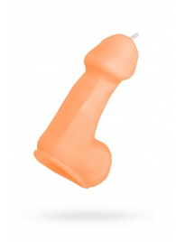 Оранжевая свеча в форме пениса - 47 гр. - Pecado - купить с доставкой в Мурманске