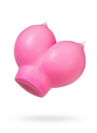 Розовая свеча «Сиськи» - 150 гр. - Pecado - купить с доставкой в Мурманске