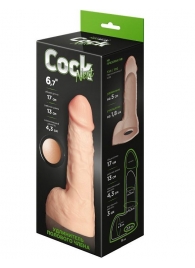 Телесный фаллоудлинитель с мошонкой Cock Next - 17 см. - LOVETOY (А-Полимер) - в Мурманске купить с доставкой