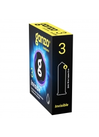 Супертонкие презервативы Ganzo Invisible - 3 шт. - Ganzo - купить с доставкой в Мурманске