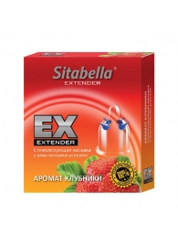 Стимулирующая насадка Sitabella Extender  Клубника - Sitabella - купить с доставкой в Мурманске