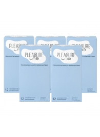 Набор из 5 упаковок ультратонких презервативов Pleasure Lab (по 12 шт.) - Pleasure Lab - купить с доставкой в Мурманске