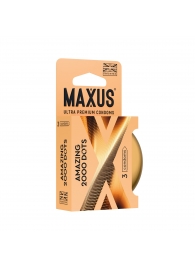 Точечные презервативы MAXUS 2000 Amazing Dots с железным кейсом - 3 шт. - Maxus - купить с доставкой в Мурманске