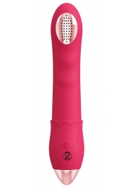 Малиновая насадка на душ с вибрацией Showers to orgasm - 20,1 см. - Orion - купить с доставкой в Мурманске