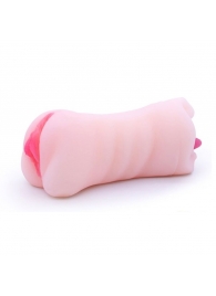 Телесный двусторонний мастурбатор - вагина и ротик - Boys of Toys - в Мурманске купить с доставкой