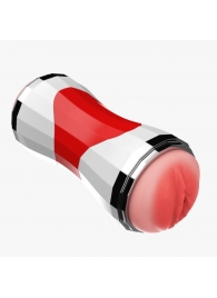 Двусторонний мастурбатор в колбе Power Grip Cup - вагина и ротик - Boys of Toys - в Мурманске купить с доставкой