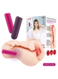 Мастурбатор-вагина с вибрацией Jenny Onahole edition 005 - KOKOS - в Мурманске купить с доставкой
