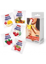 Набор из 5 саше съедобных смазок Tutti-Frutti - Биоритм - купить с доставкой в Мурманске