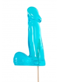 Голубой леденец в форме члена со вкусом блю кюрасао - 173 гр. - Sosuчki - купить с доставкой в Мурманске