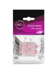 Прозрачная насадка на пенис с цветными шариками - Erowoman-Eroman - в Мурманске купить с доставкой