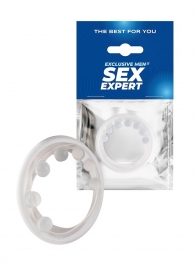 Эрекционное кольцо с мягкой стимулирующей насадкой - Sex Expert - в Мурманске купить с доставкой