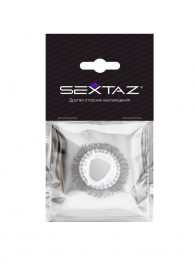 Эластичное эрекционное кольцо с длинными черными «ресничками» - Sextaz - в Мурманске купить с доставкой
