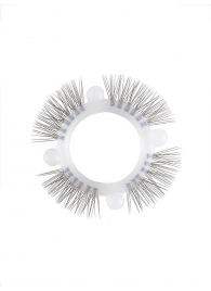 Эластичное кольцо с «ресничками» и 4 шариками - Sextaz - в Мурманске купить с доставкой