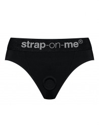 Черные трусики для насадок Heroine Lingerie Harness - size XL - Strap-on-me - купить с доставкой в Мурманске