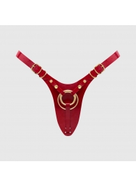 Красный пояс для фиксации насадок Strap-On-Me Leatherette Harness Fabulous - Strap-on-me - купить с доставкой в Мурманске